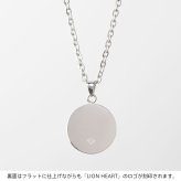 ライオンハート ハウル コイン ネックレス ステンレス クリアジルコニア メンズ ブランド LION HEART