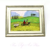 Sam Toft サムトフト アートフレーム アヒル送迎サービス st-05836 絵画 ギフト アート おしゃれ 北欧 インテリア お部屋