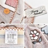 ミッフィー ブランケット miffy ひざ掛け 毛布 ポンチョ 蓄光 光る M 80×120cm キャラクター おしゃれ かわいい 防寒 寒さ対策 オフィス 学校 リビング 暖かい ふわふわ ポリエステル 洗える Dick Bruna ファニーブランケット 膝掛け 肩掛け 誕生日 プレゼント ギフト 秋 冬