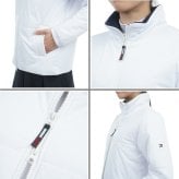 トミーヒルフィガー ゴルフ レディース コーティングニット パテッドジャケット TOMMY HILFIGER GOLF THLA484 秋冬モデル お誕生日祝い お祝い 記念品 30代 40代 50代 60代 母の日 お母さん 還暦祝い 敬老の日 彼女 人気プレゼント プレゼント