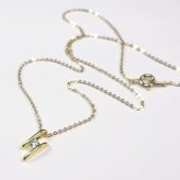 シルバー925 キュービックジルコニアペンダントネックレス ゴールドプレーティング【送料無料】【レディース,激安,特価,通販】