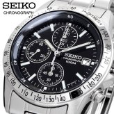 SEIKO 腕時計 セイコー 時計 ウォッチ 国内正規 クォーツ 1/20秒クロノグラフ タキメーター 100M ビジネス カジュアル メンズ SND367P