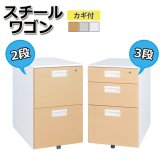 オフィス オフィスワゴン スチール脇机 脇机 サイドワゴン ファイルワゴンスチールワゴン インテリア 収納 オールロック キャスター 送料無料 たっぷり収納 らくらく移動 机の内側に入れればコンパクトに 選べる2タイプで \5%OFFクーポン 収納家具