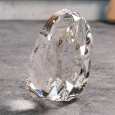  結婚祝 周記念 誕生祝 退職祝 長寿記念 クリスタル時計 DT-23 中サイズ カラー印刷 金時計 名入れ無料