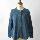 【BARNDOOR バーンドア】 ドット ボタン ミニ裏毛 袖口 リブ カーディガン(1217005)レディース 春 夏 ゆったり 北欧 アウター 羽織 ジャケット ナチュラル 服 新作 シンプル おしゃれ コーディネート 人気 30代 40代 50代 60代 母の日 クリスマス ギフト プレゼント