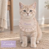 ペット用 スタイ ギンガムチェック 名入れ 名入れ無料 犬 猫 うさぎ よだれかけ 汚れ防止 ビブ 前掛け ドッグウェア インスタ映え 食事 散歩 アクセサリー おしゃれ おめかし バースデー 誕生日 おでかけ お祝い プレゼント ギフト 可愛い