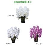 造花　光触媒胡蝶蘭5本立て　3色よりお選び下さい　【お祝い】【開店】【ショールーム】