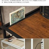 デスク チェア セット ー 一人暮らし 棚付き 収納 パソコン ワーク 机 学習机 書斎机 在宅ワーク リモートワーク Wave おしゃれ シンプル コンパクト 勉強机 椅子付き リビング 新生活