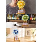 【 送料無料 】【 名入れ ミニ花輪 卓上 ミニ 】 開店祝い プレゼント 花 小さめ 名入れ 飲食店 居酒屋 周年 お祝い 周年祝い お店 1周年 カフェ スナック バー おしゃれ かわいい 花以外 誕生日プレゼント 男性 女性 還暦祝い おもしろ 名入り ギフト 開業 祝い 10周年 造花 記念