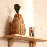 ferm LIVING ファームリビング Pear Braided Storage 洋ナシのカゴ Sサイズ おしゃれディスプレイ 北欧 雑貨 インテリア バスケット ラタン カゴ 飾り 収納 玄関 リビング プレゼント ギフト おすすめ
