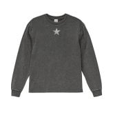 Tシャツ 星 GTO 6.2オンス オープンエンド フェードウォッシュ ロングスリーブ Tシャツ ヴィンテージグレー 2年連続入賞のデザイン メンズ レディース 普段着に オリジナルデザイン 特攻服 オラオラ系 暴走族 暴走天使 卒業式 ヤンキー チョイ悪 おしゃれ