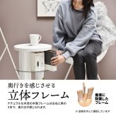 tone. サイドテーブル ONST0208 キャスター付き ナイトテーブル ガラステーブル 木製テーブル ガラスサイドテーブル ソファサイドテーブル ベッドサイドテーブル ガラス製 ガラス棚 ガラ 新築祝い 引越し祝い