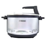 象印 自動調理なべ EL-CA60-HM メタリックグレー 大容量4.2L (焼き, 煮物, 蒸し, 温度調理)と 自動メニュー(白米, 玄米, おかゆ, ヨーグルト) 。ハイパワー970W レシピブック＃48992 マルチクッカー 多機能鍋 キッチン家電