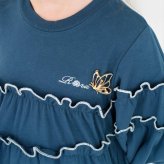 Rora ワンピース 通販 キッズワンピース ティアードワンピース 子どもワンピース お出掛け 通園通学小学生 お出かけデイリー 発表会結婚式 誕生日プレゼント 長袖 春秋冬 可愛いおしゃれ かわいい おしゃれ カジュアル 姉妹お揃い