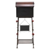 メールボックス ローズ横型 ブルー ブルー・ブラウン 2色展開 郵便ポスト 玄関 屋外 おしゃれ シンプル 新生活 家具 インテリア 不二貿易