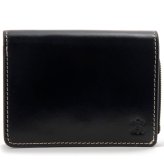 ベリーズヨーク　BELLIES YORK　コンパクト財布　二つ折り財布　BYTM1916BK　ブラック　黒色　ベジタブルタンニン　イタリアンレザー　牛革　”エイジングを楽しむ革小物”