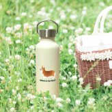 コーギー かわいい 取っ手付きマグボトル おしゃれ 290ml 保温 保冷 ステンレス マグボトル 取っ手付き 真空 断熱 二重構造 ボトル タンブラー 水筒 マイボトル オリジナル ウェルシュコーギー コギ 犬 ペット 動物 アニマル