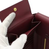 GANNI ガニー 財布 B3010134-436 Bou Travel Wallet サイフ バーガンディ