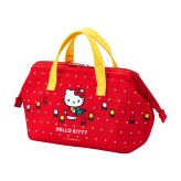 ハローキティ スヌーピー ランチバッグ 保冷バッグ SNOOPY HELLO KITTY サンリオ sanrio 保冷 保温 お弁当バッグ がまぐち ワイヤー入り 自立 大容量 アルミ素材 メッシュポケット ペットボトル 入る PEANUTS ピーナッツ キャラクター かわいい おしゃれ 子供 通勤 通学 遠足