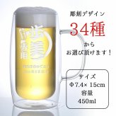 ジョッキ 名入れ ダブルウォール おしゃれ ビール グラス ビールジョッキ 結露 ジョッキ生 二重構造 ジョッキグラス ダブルウォールグラス ビアジョッキ プレゼント ビアグラス 誕生日 記念 父の日 男性 女性 定年 退職 卒業