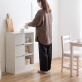 キャビネット 幅60cm 収納棚 引き出し付き サイドボード チェスト オープンラック 本棚 扉付き収納 木製 北欧 おしゃれ リビング収納 ディスプレイラック 収納家具 コンパクト 省スペース 韓国インテリア ナチュラル ホワイト 見せる収納 隠す収納 新生活