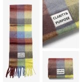 【正規品】 バーブ トゥ ドゥ VERB TO DO SCARF マフラー C-SCARF スカーフ レディース チェック 大判 フリンジ ファッション小物