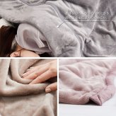 毛布 メレンゲタッチプレミアム 約140×200cm シングル 厚手 洗濯機で洗える 3層構造 フランネル