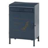 宅配ボックス マーガレット グレー・ネイビー 2色展開 郵便ポスト メールボックス 玄関 屋外 おしゃれ シンプル 新生活 家具 インテリア 不二貿易