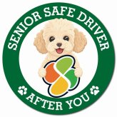 カーサイン 高齢者マーク SENIOR SAFE DRIVER シープー マグネット 強力 直径13cm 肉球 日本製 車 ステッカー