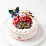 イチゴ生クリームクリスマスケーキ☆4号12cm(2人前) 北海道十勝の生クリームをたっぷり使用! 2026年