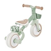 誕生日プレゼント GLOBBER グロッバー ラーニングトライク 3in1 プラスECO 三輪車 手押し棒付き トレーニングバイク キックバイク ペダルなし サドル高さ調整 フリーペダル 工具不要 再生プラスチック SGマーク EN71 体重20kgまで ピスタチオ 男の子 女の子 お祝い ギフト