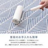 インド綿 ラグ ク 約130×185cm 洗濯機で洗える 滑り止め クラック 滑り止め付き ウレタン マット インテリア 敷物 ウレタンフォーム 綿100% やわらか コットン 通気性 保温 ホワイト ネイビー 新生活