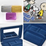 スヌーピー アクセサリーケース SNOOPY ジュエリーケース コンパクトミラー ミラー付き マルチケース コンパクト ミラーケース 小物ケース 仕切り付き 持ち運び 旅行 携帯用 メタリック おしゃれ かわいい 刺繍 起毛 鏡 ゴールド シルバー パープル 誕生日 プレゼント ギフト