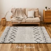 ラグ カーペット 先染め ふっくら ベニワレン 約185×185cm ホット カバー ウレタン入り 床暖房対応 モノトーン