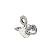 パンドラ PANDORA Heart and Angel Wings ブレスレットチャーム ダングルチャーム レディース 798485c01 シルバー
