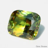 希少 スフェーン 6.374ct 高品質 アップルグリーン  ルース 宝石 裸石 大粒 イエロー グリーン ジュエリー オリジナル 制作 コレクション 記念 お守り 誕生日 プレゼント