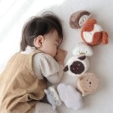 amanoppo あまのっぽ もちふわブロック ふわふわ＋ 森の新しいおともだち | どうぶつ 動物 アニマル ソフトブロック 布製 つみき 積み木 洗濯 洗える 赤ちゃん