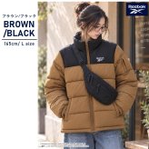 Reebok リーボック 中綿ジャケット レディース 長袖 アウター スタンドカラー フルジップ  軽量 防寒 あたたかい ロゴ スポーツ ブランド 大きいサイズ ゆったり ユニセックス 大人 カジュアル アウター 春 秋 冬 M L LL 黒 別注 2026fw karlas