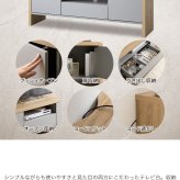 テレビ台 テレビボード ローボード TVボード ラック 棚 AVボード 55インチ 130cm 50型 32V グレー 40 引き出し収納 ロータイプ 大型 スリム 薄型 コンパクト 幅130 一人暮らし ワンルーム 新生活