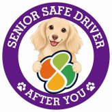 カーサイン 高齢者マーク SENIOR SAFE DRIVER カニンヘンダックスフンド ステッカー シール 直径13cm 肉球 日本製 車