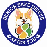 カーサイン 高齢者マーク SENIOR SAFE DRIVER コーギー ステッカー シール 直径13cm 肉球 日本製 車