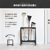 ガーデン・ツール収納ラック ONGZ0411 完成品 天然木 収納ボックス ヴィンテージ 幅58.5cm 奥行26.5cm 高さ68cm ガーデン雑貨 木製ツールスタンド 掃除用具入れ フック付き収納 傘立て 木製スタンド 天然木 杉 屋外収納 ガー