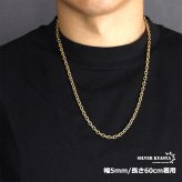 ステンレス あずきチェーンネックレス 4面カット ゴールド 金 18K GP 重量感 ゴールドネックレス 太め 細め 幅9タイプ 切れにくい 錆びにくい 金属アレルギー対応