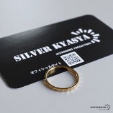 ステンレス スタッズリング 細身 カットリング ゴールドリング 指輪 シンプル キラキラ お洒落 ピンキー 細め ワンポイント プチプラ レディース 女性 金属アレルギー対応