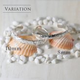 ハワイアンジュエリー バングル ハワイアンジュエリー ブレスレット ペアバングル 幅8mm＆10mm 刻印 無料 サイズが選べる オープンバングル ペア 2本セット カットアウト ホヌ シルバー925 太め カップル 夫婦 プレゼント ハロウィン 【品番：B5080-8-10P】