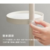 ラック 突っ張り ポール 突っ張り棒＆パーツ ５点セット 丸型 ハンガー 天井高さ187～264cm 天井突っ張り つっぱり 突っ張り式 ディスプレイ おしゃれ スリム コンパクト 新生活