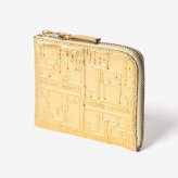 コムデギャルソン COMME DES GARCONS EMBOSSED LOGOTYPE エンボスロゴタイプ HALF ZIP WALLET ハーフジップ ウォレット SA3100EG ミニ財布 L字ファスナー コインケース ユニセックス 財布