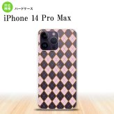 iPhone14 ProMax iPhone14 Pro Max スマホケース 背面ケース ハードケース アーガイル クリア ピンク 2022年 9月発売 nk-i14pm-1412