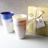 【手に馴染むうすはりグラス　セット　marble　300ml　北川和喜】　酒器 和食器 薄い ドリンクグラス 家飲み グッズ タンブラー おしゃれ ビアグラス ビール ギフト プレゼント 結婚祝い 引き出物 お祝い 内祝い 日本製 定番 人気