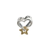 パンドラ PANDORA Lucky Star & Heart Charm ブレスレットチャーム レディース 763513c00 シルバー